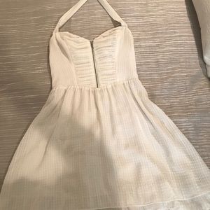 White halter dress